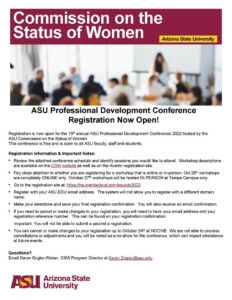 ASU Professional Development Conference Fall 2022