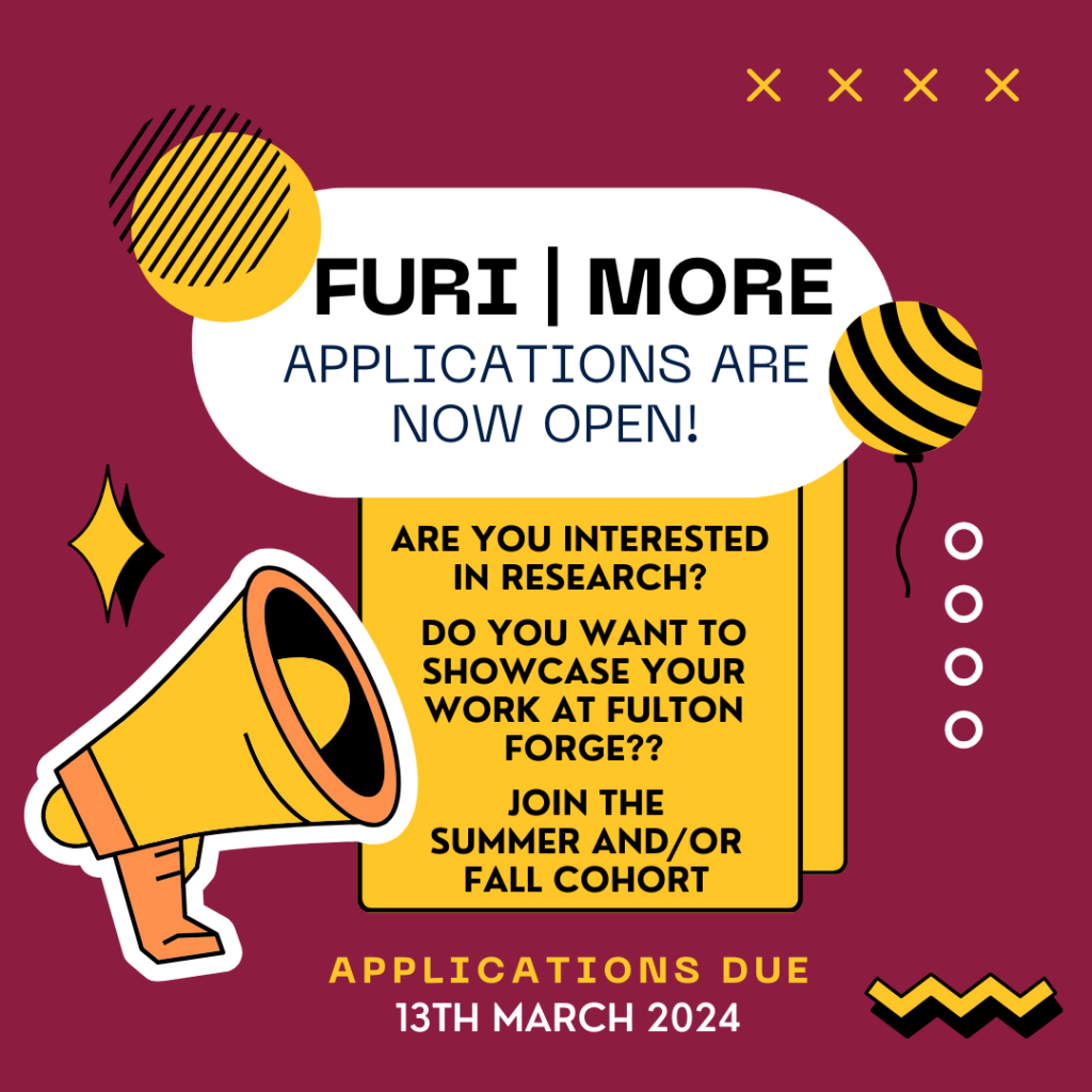 FURI and MORE Applications are now open