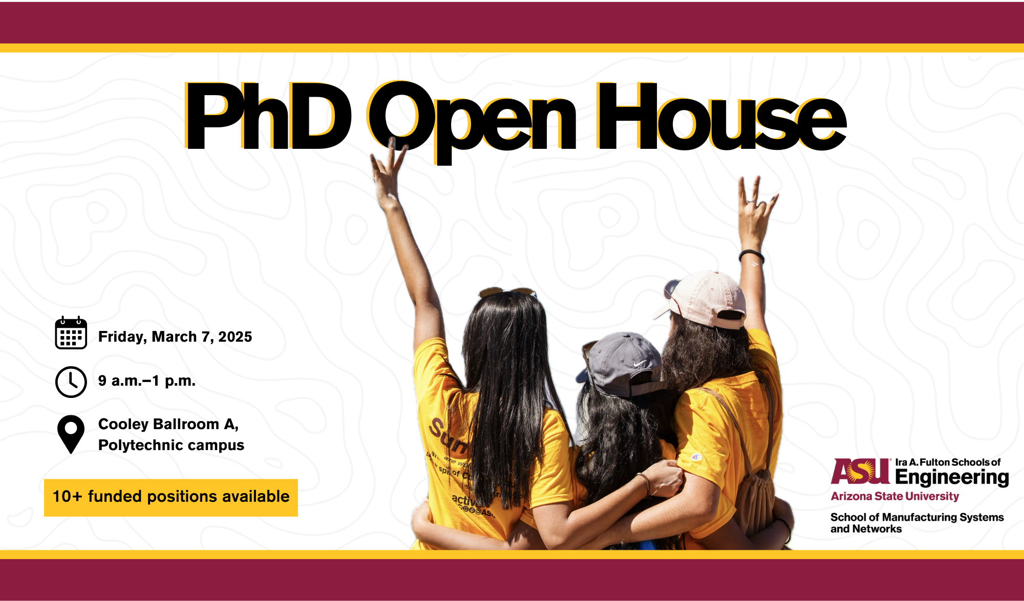 Join the School of Manufacturing Systems and Networks for an immersive experience — your future begins here! Explore doctoral programs in manufacturing engineering, robotics and autonomous systems, and systems engineering. Tour our labs, meet faculty, discover research opportunities and shape your academic journey.