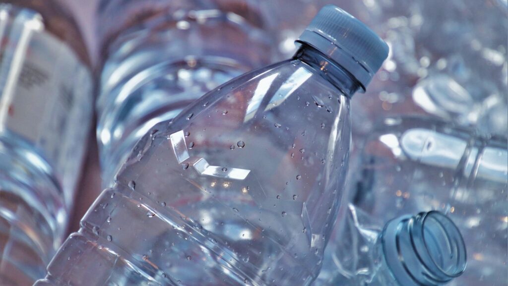 plastic water bottles