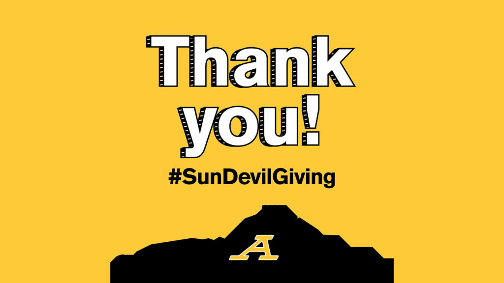 Thank you! #SunDevilGiving