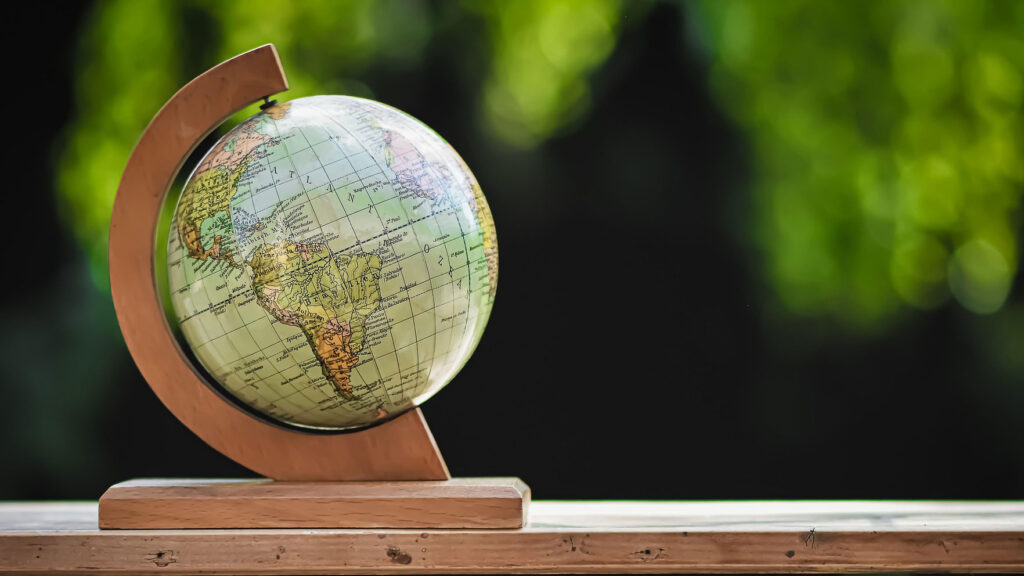 a small globe