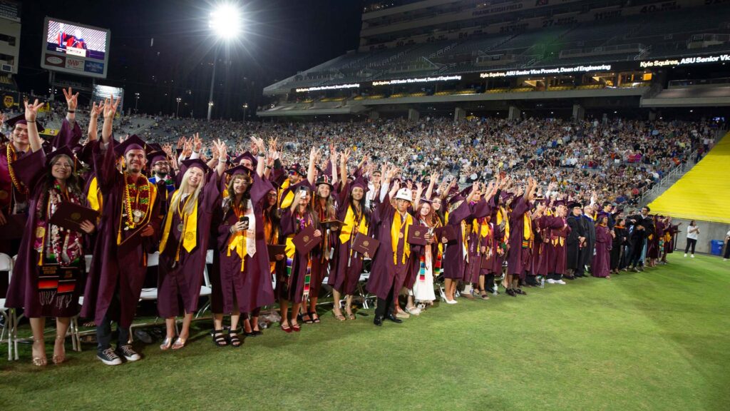 Graduates at convocation