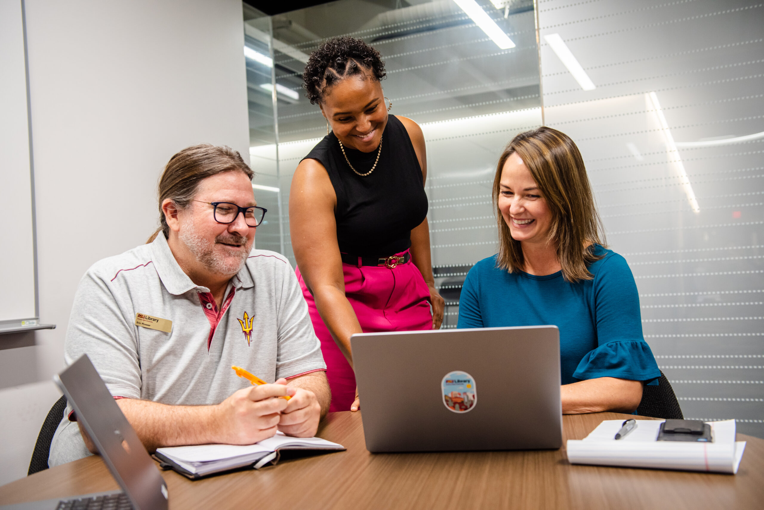 Researchers and ASU librarians working together