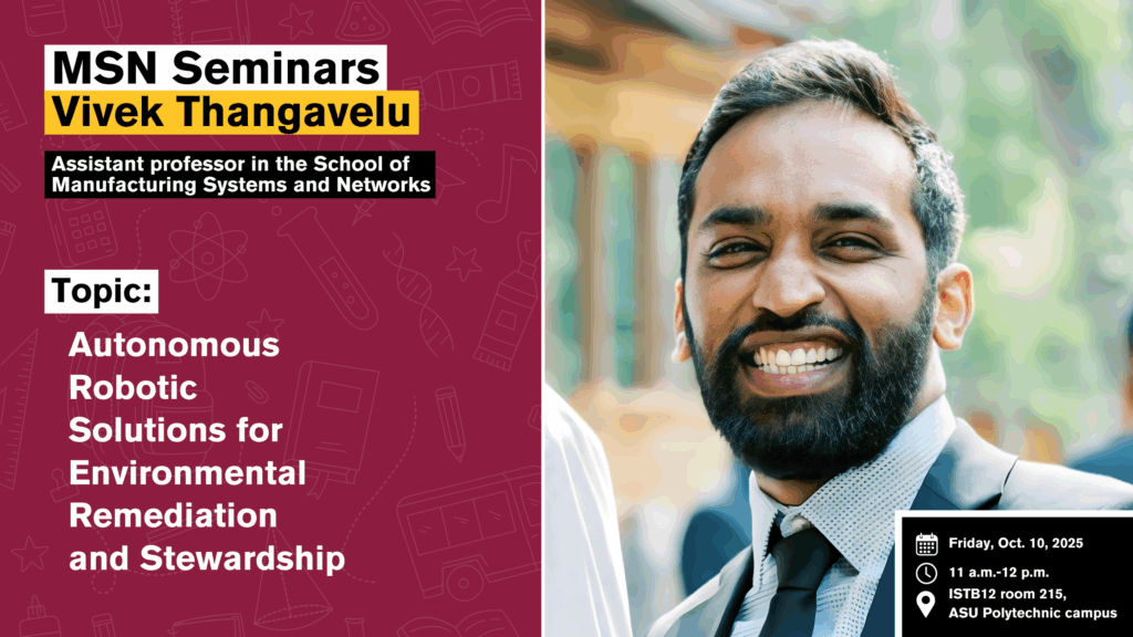 Attend a seminar on Autonomous Robotic Solutions for Environmental Remediation and Stewardship on Oct. 10.