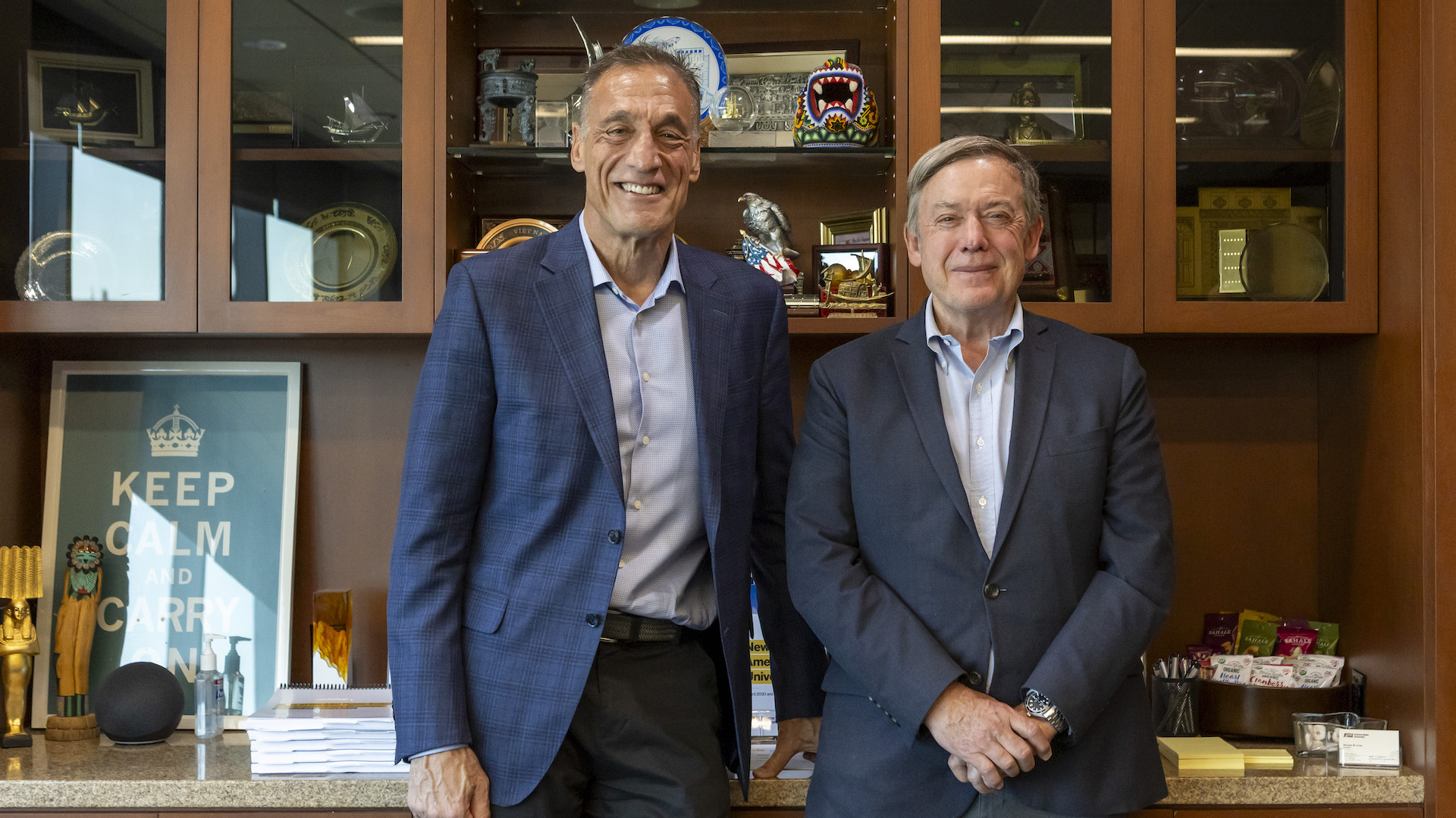 Michael Crow with John Shufeldt