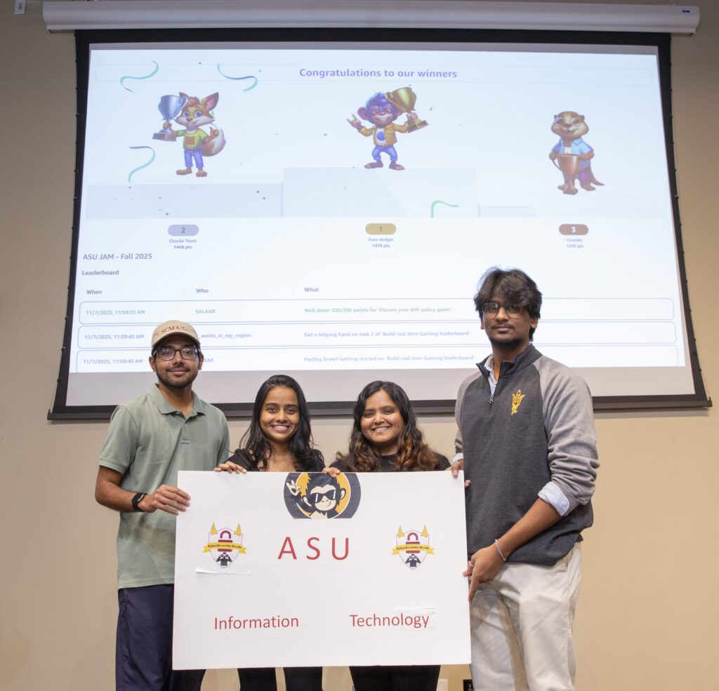 Winners from the AWS Jam event.