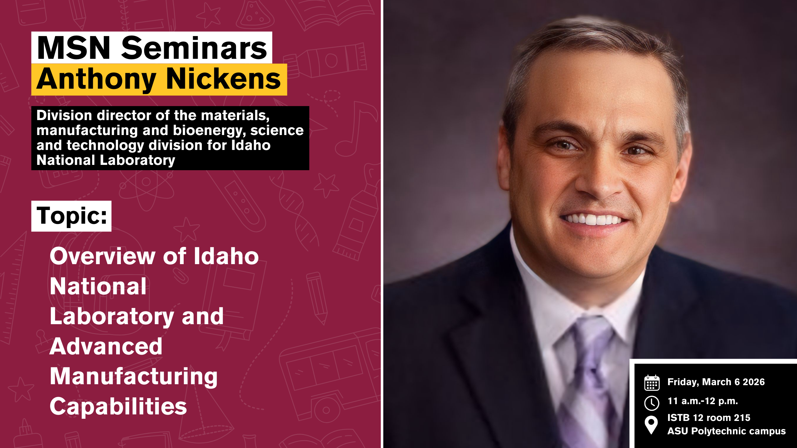 Anthony Nickens seminar.